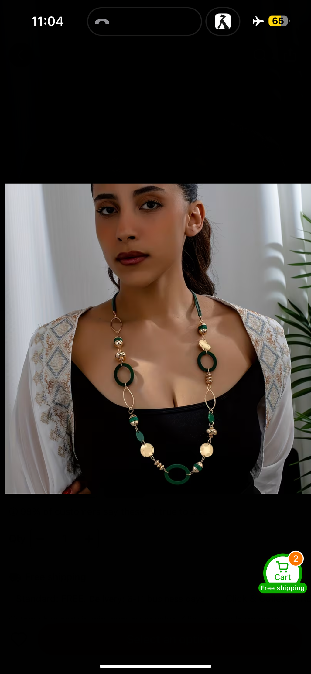 Bohemian Style Hollow Oval Geometric Mixed Design Women's Fashion Long Necklace Sweater Chain